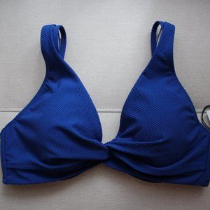 Shade & Shore Target Bikini Swim Top - Deep Blue - Size 34D